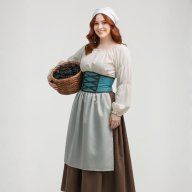 Disfraz Campesina Medieval / Mujer Adulto